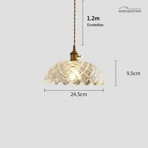 Glas E27 Pendelleuchte