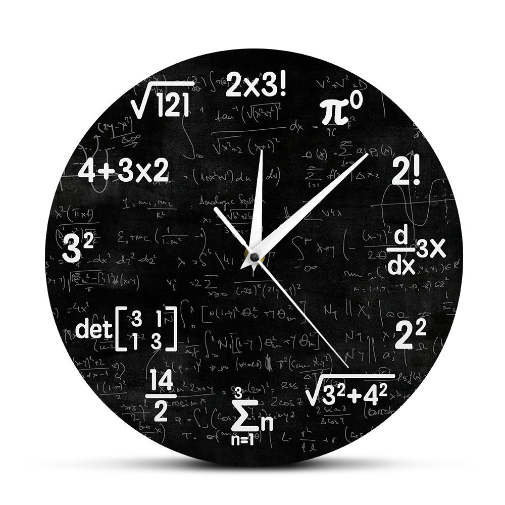 Mathematische Design-Wanduhr – LuminaMath