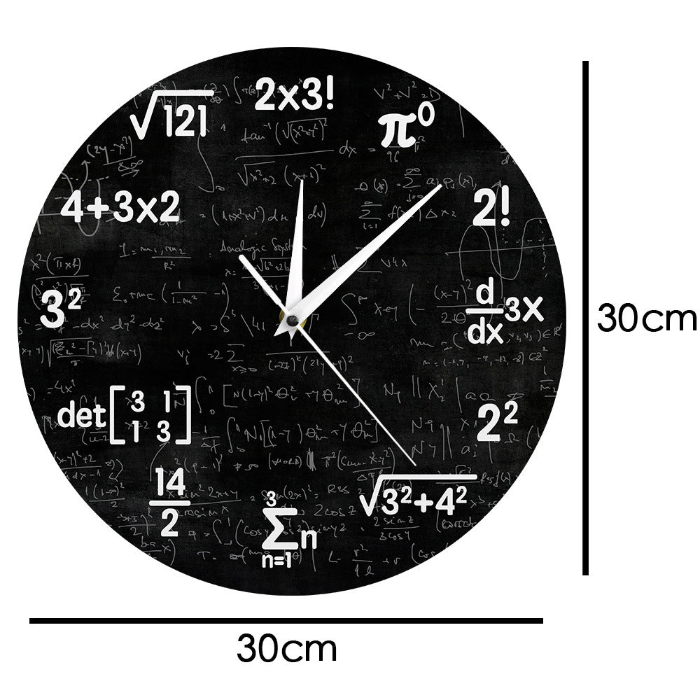 Mathematische Design-Wanduhr – LuminaMath