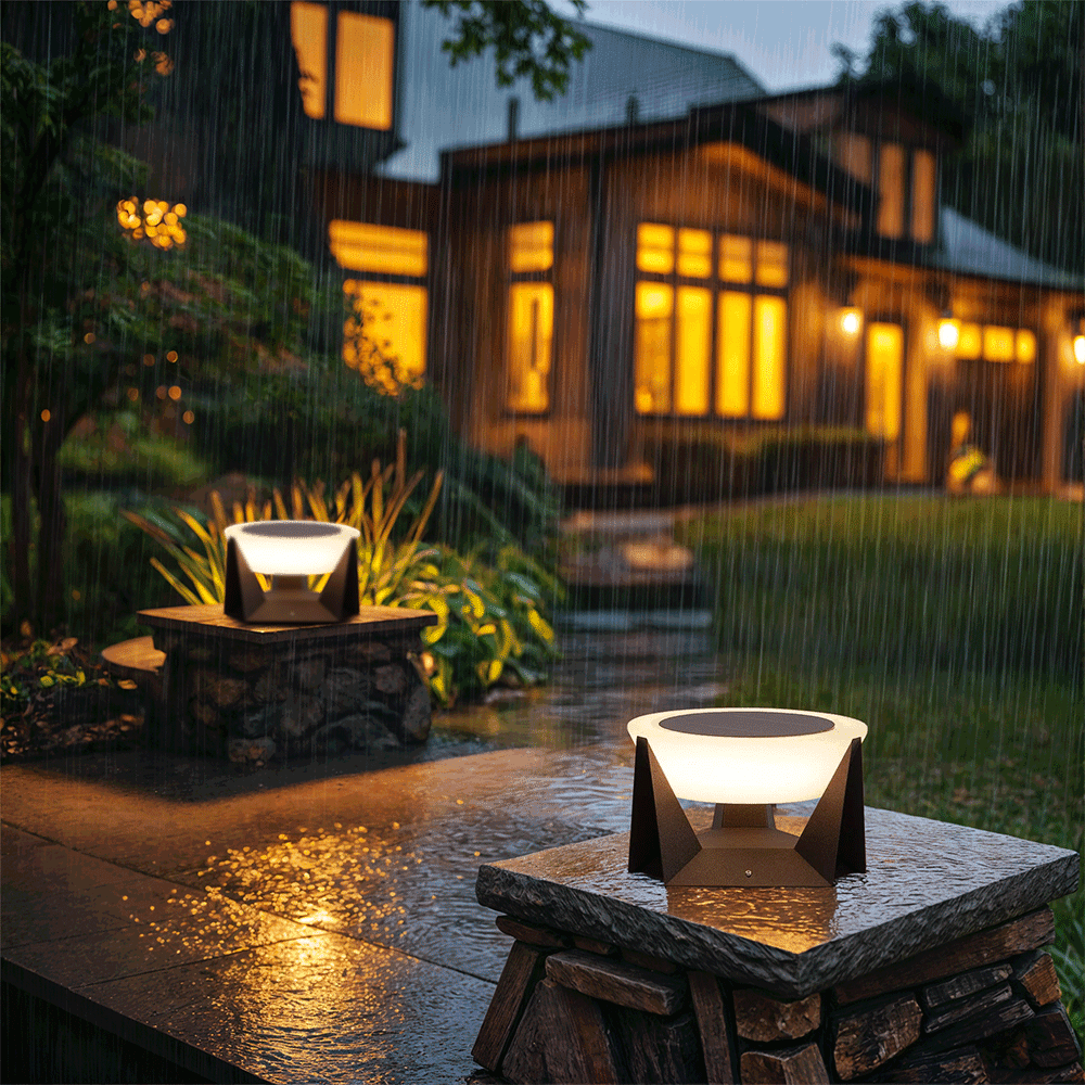 Solar Zaunpfostenleuchte LED