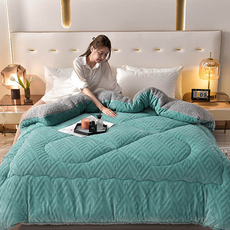 Schwere Sherpa-Decke mit Steppschicht-Aster Selection