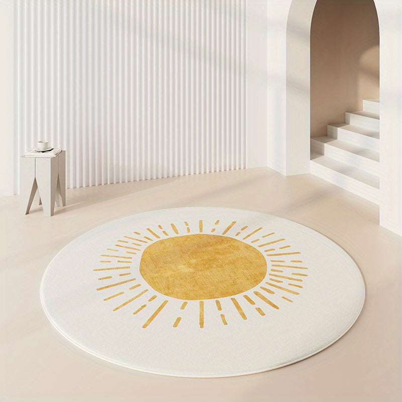 Moderner Wohnzimmerteppich mit rutschfester Unterseite-Aster Selection