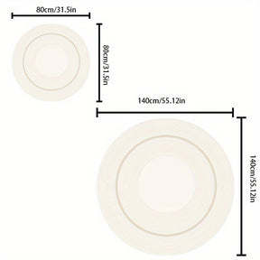 Harmonischer Teppich in Creme-Ton