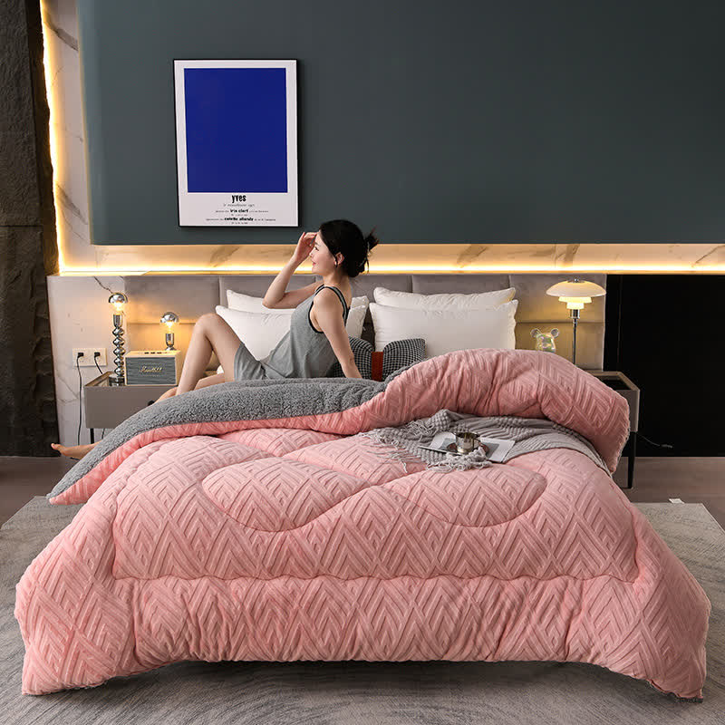 Schwere Sherpa-Decke mit Steppschicht-Aster Selection