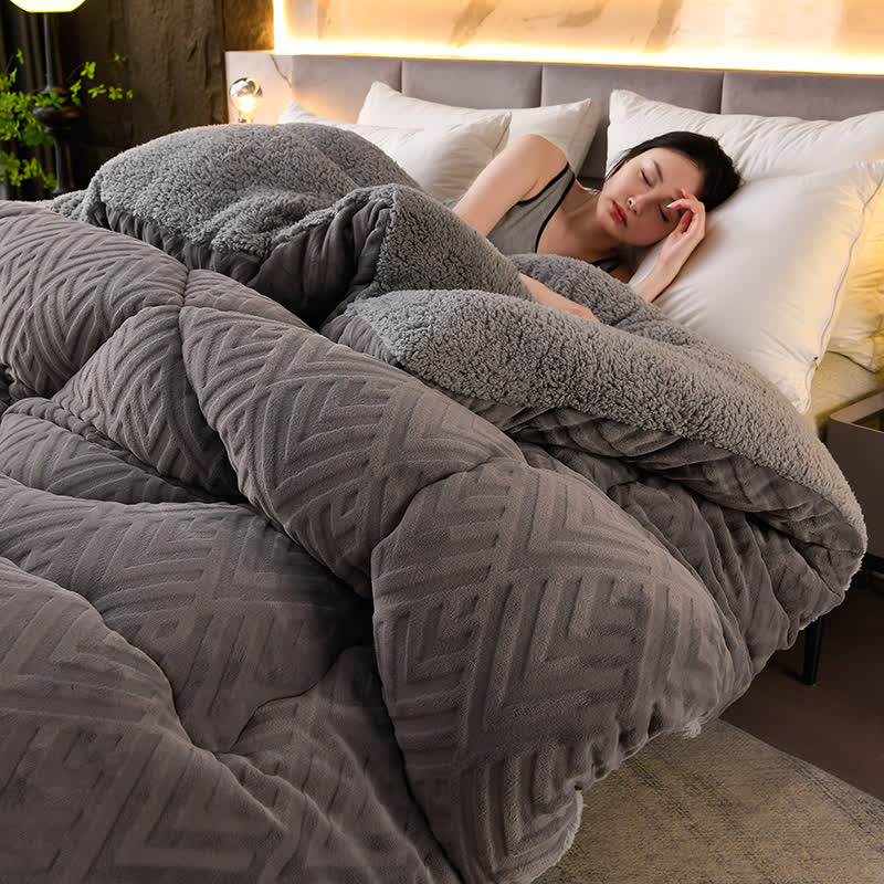 Schwere Sherpa-Decke mit Steppschicht-Aster Selection