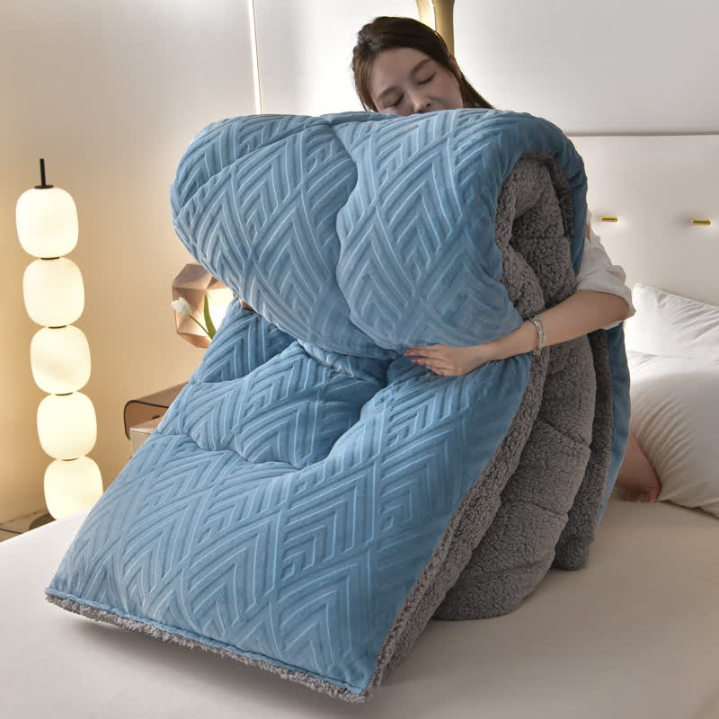 Schwere Sherpa-Decke mit Steppschicht-Aster Selection