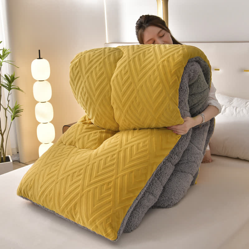 Schwere Sherpa-Decke mit Steppschicht-Aster Selection