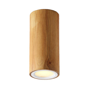 Aziatische houten cilinderlamp