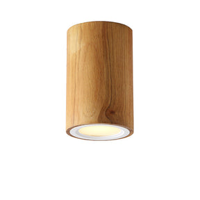 Aziatische houten cilinderlamp