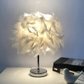 FeatherGlow tafellamp met verenmotief