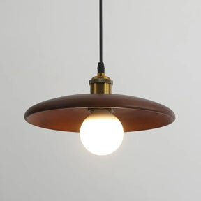 Houten plafondlamp