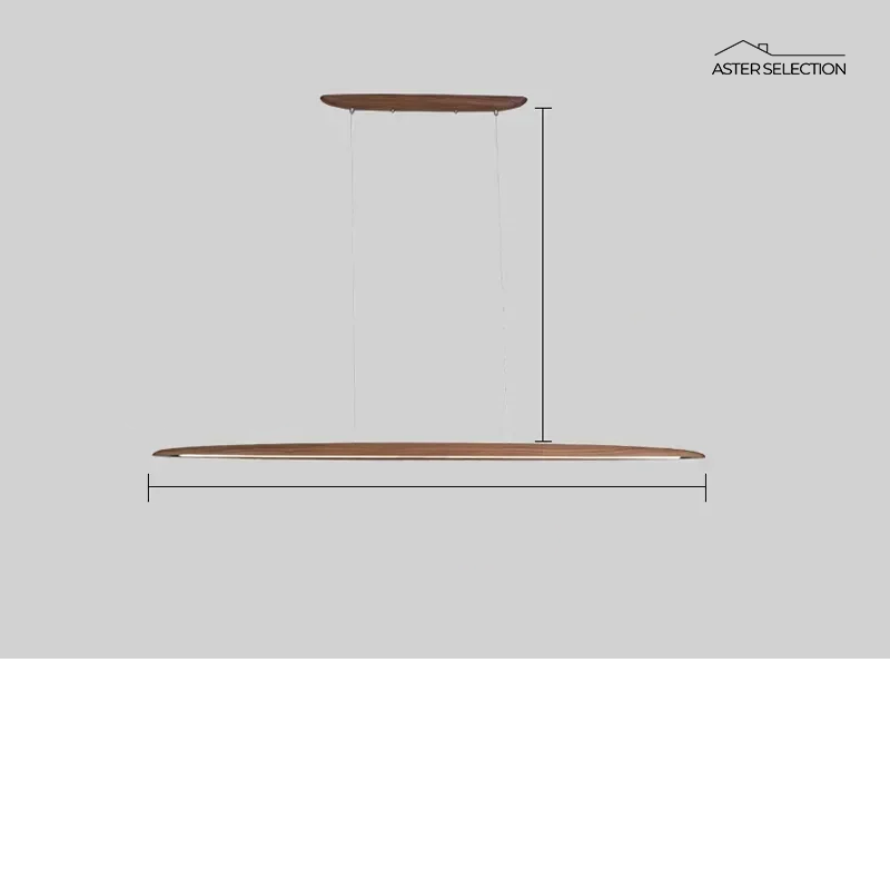 Minimalistische Holz Pendelleuchte
