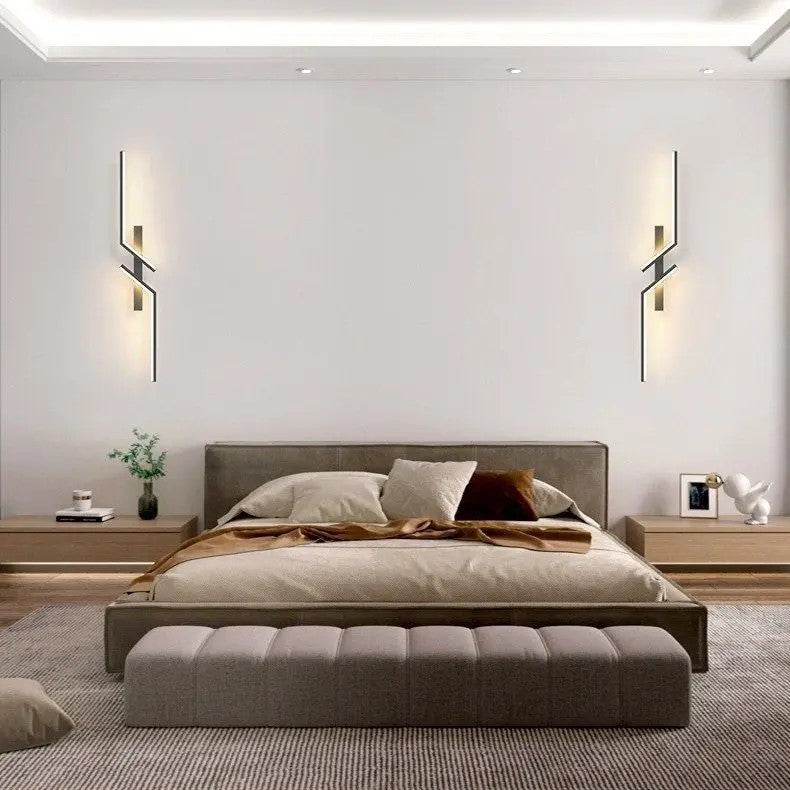 Moderne LED-strip wandlamp