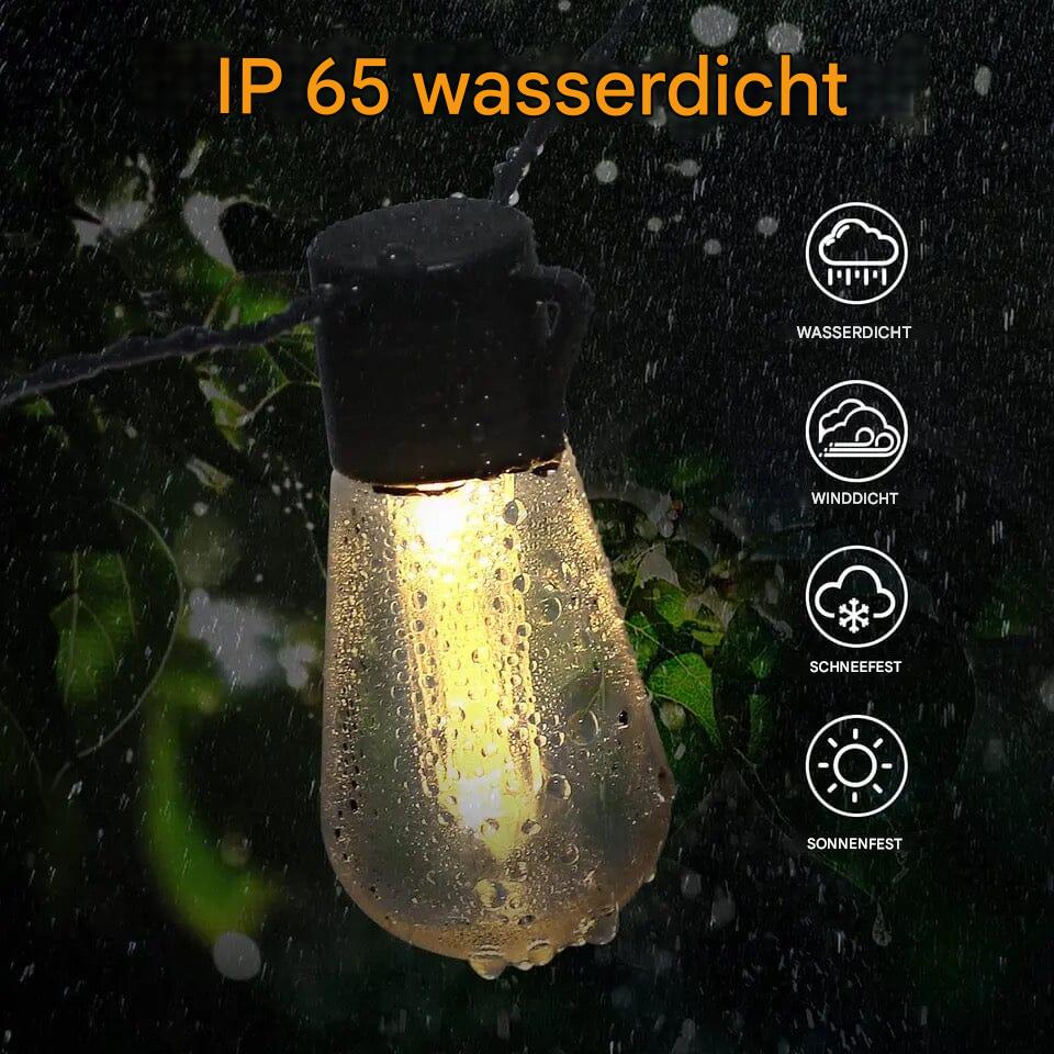 LED solar light chain – atmospheric outdoor lighting 