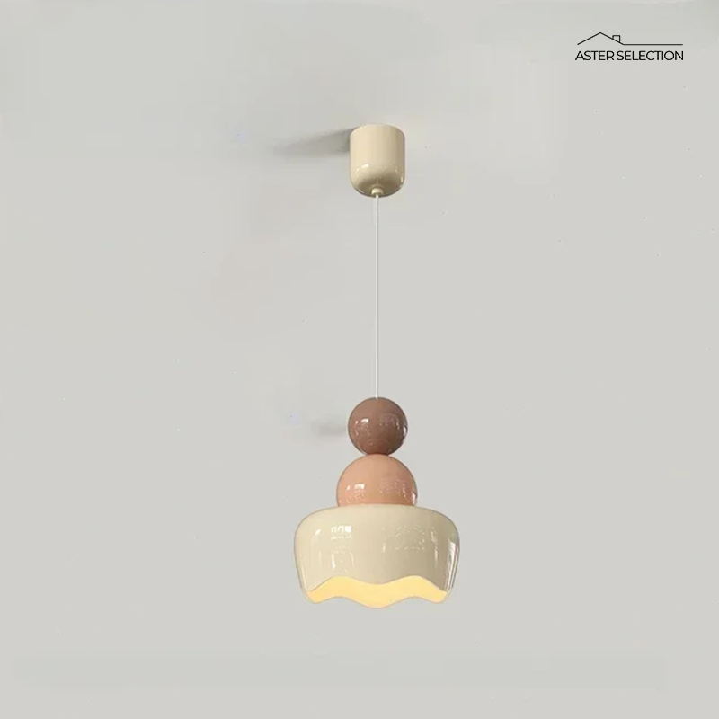 Französische Creme Hängeleuchte