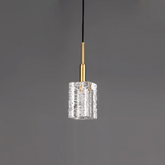 Stilvolle  Messing -Kristalllampe