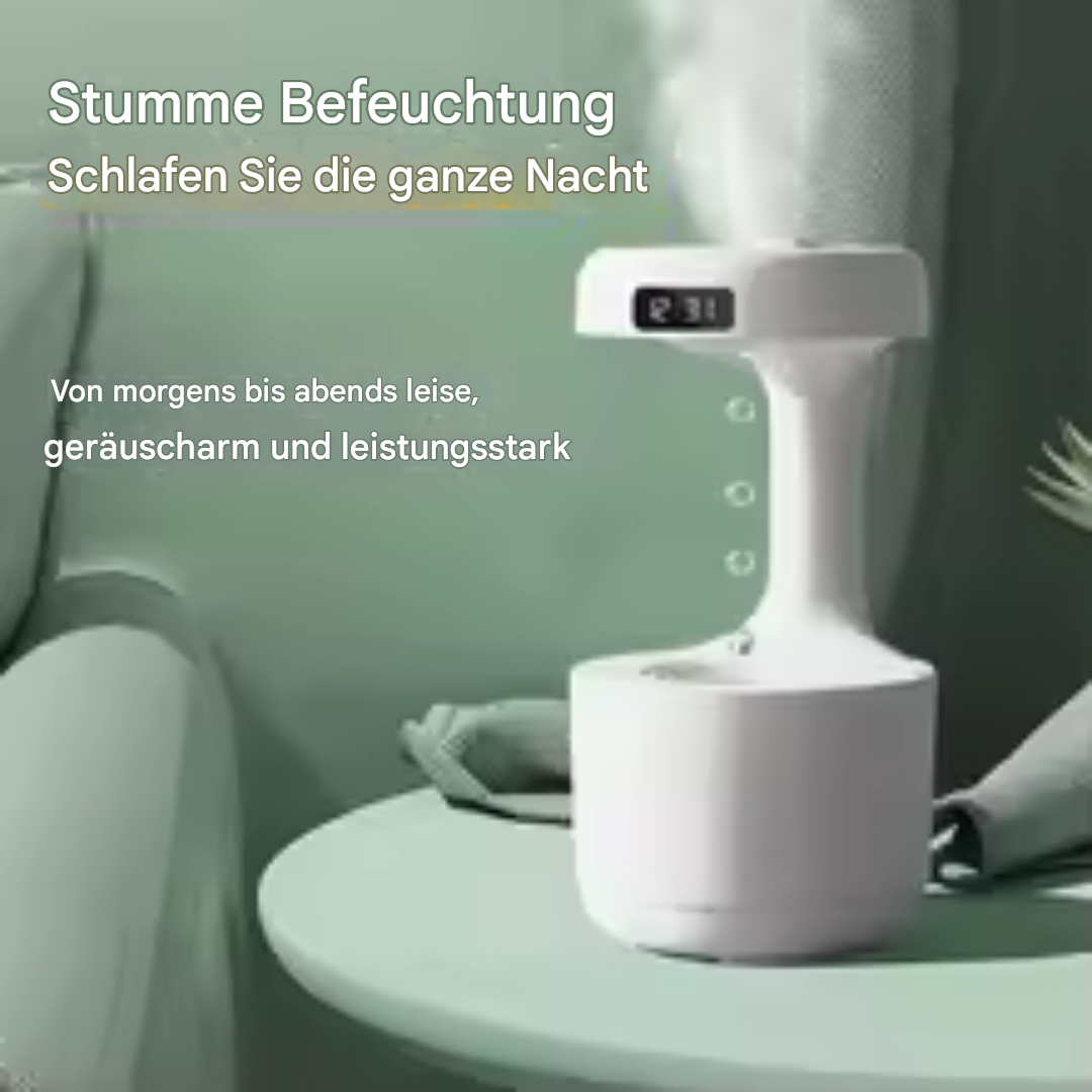 Luftbefeuchter mit LED & Schwerkraft-Effekt – Beruhigende Optik für Zuhause oder Büro