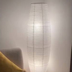 Design-Säulenlampe aus Reispapier – Natürlich & Modern