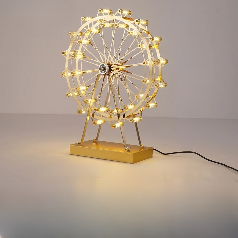 Moderne LED-Tischlampe im Ferris-Wheel-Design