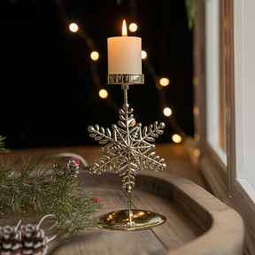 Elegante kaarsenhouder voor kerstboom en ster