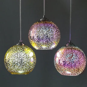 Creatieve 3D glazen hanglamp