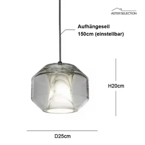 Luxuriöse LED Glas-Hängeleuchte