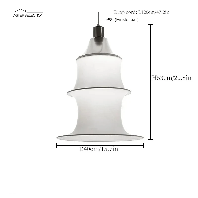 Loft Stil Stofflampe