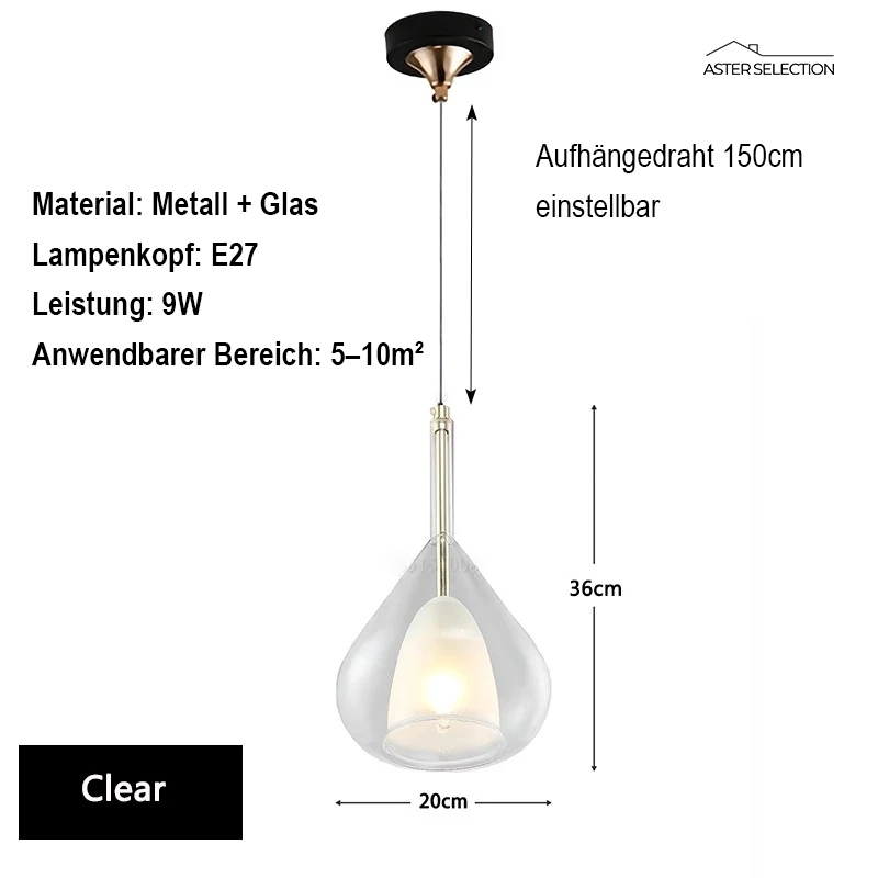 Moderner Glas Kronleuchter