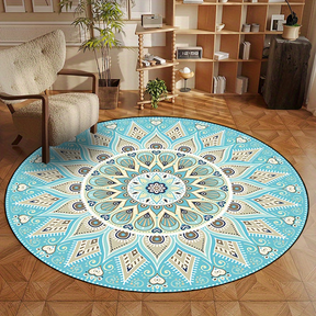 Elegant rond mandala vloerkleed