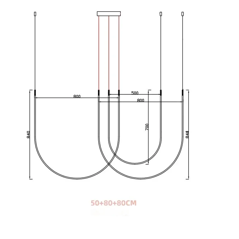 Designer Linien Deckenlampe