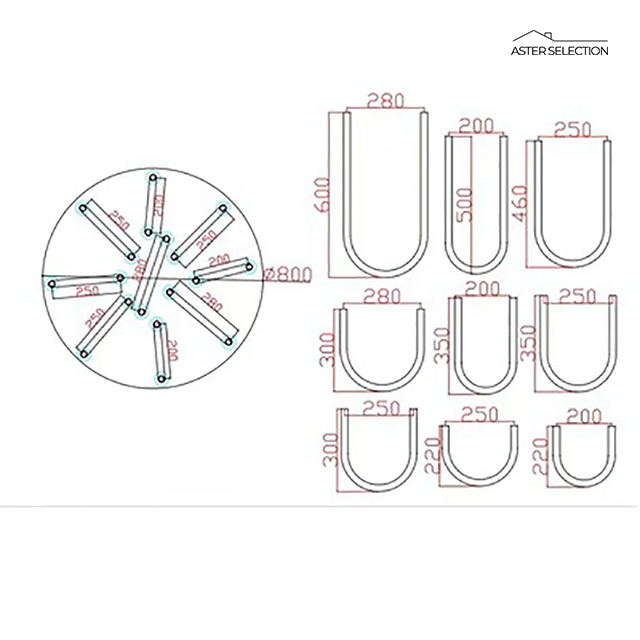 Moderne U-Shape Pendellampe