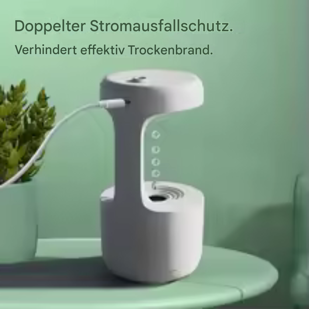 Luftbefeuchter mit LED & Schwerkraft-Effekt – Beruhigende Optik für Zuhause oder Büro