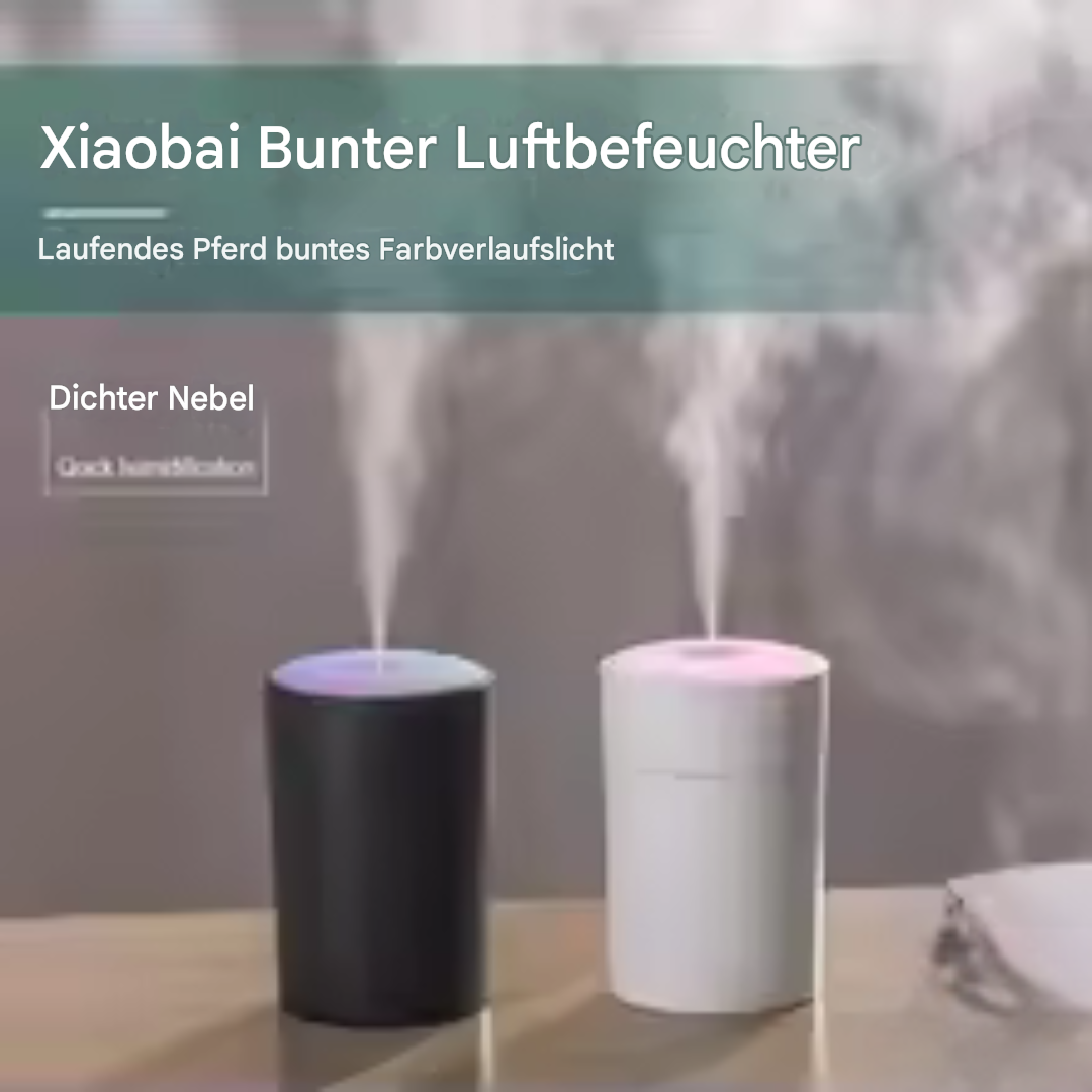 Compact USB aroma humidifier with LED lighting – quiet operation &amp; stylish design