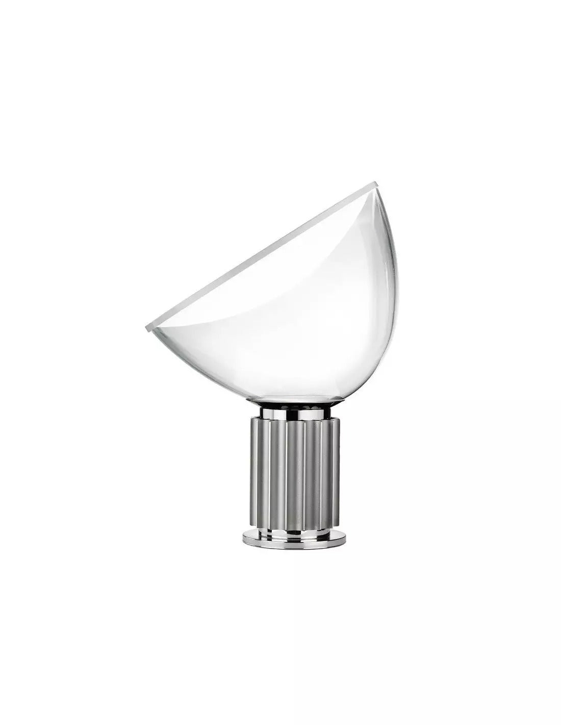 Skulpturales Tischlampendesign aus Metall