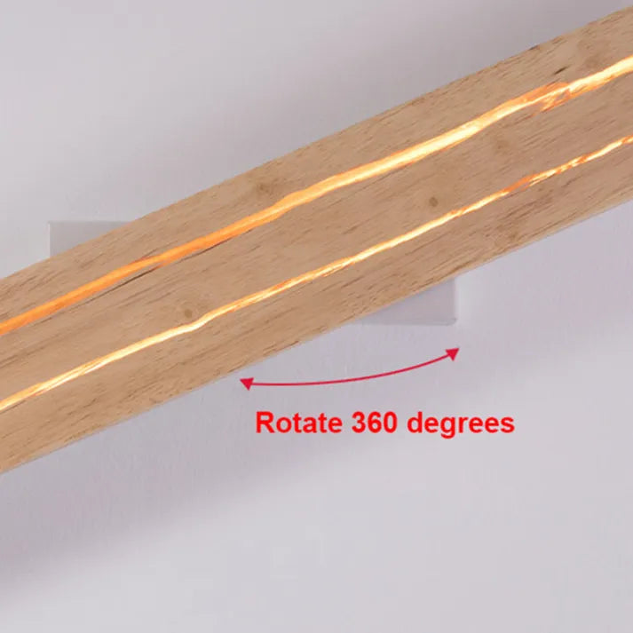 Holz-Riss Wandleuchte