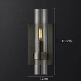 Black designer wall light