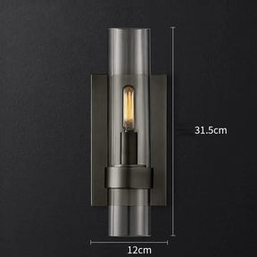 Black designer wall light
