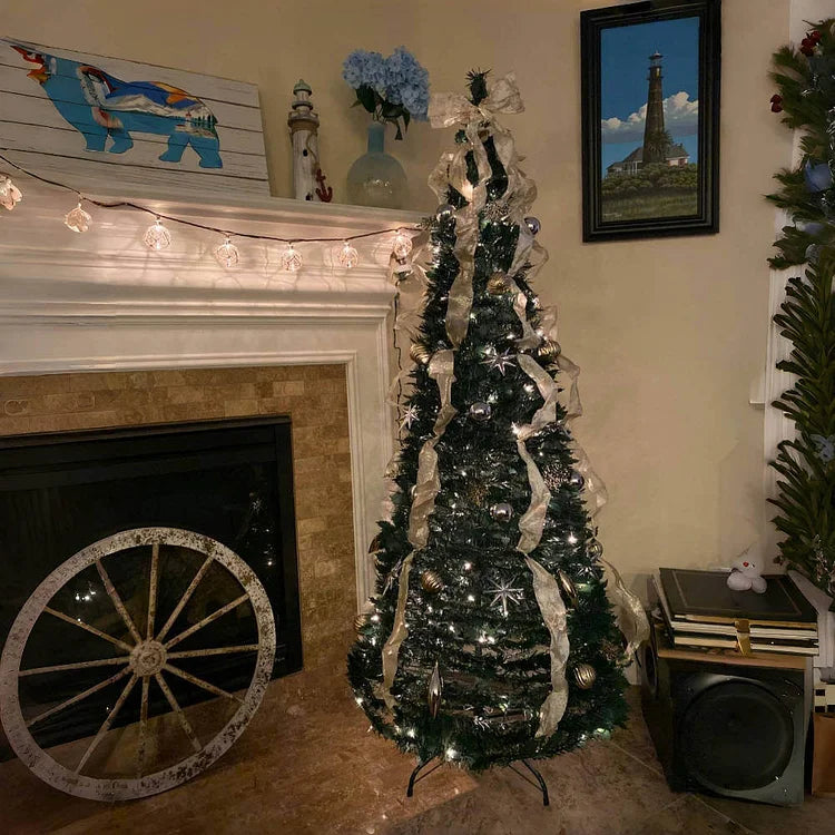 Festliche Faltdeko für Weihnachtsbaum