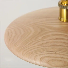 Houten plafondlamp