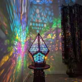 Boho sterprojector vloerlamp