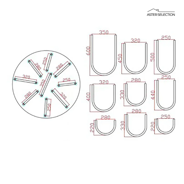 Moderne U-Shape Pendellampe