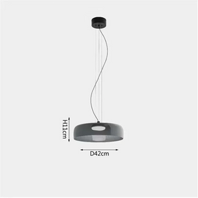 Farbglas LED Pendelleuchte