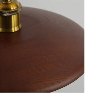 Houten plafondlamp