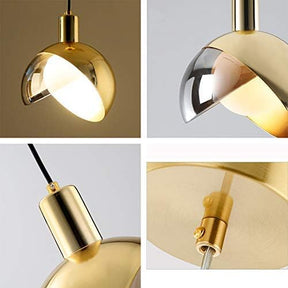 Gouden glazen hanglamp