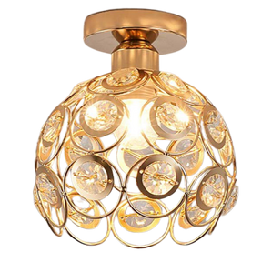 Gouden luxe halplafondlamp