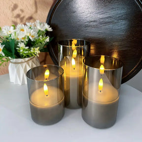 Halloween & Weihnachten Flammenlose LED Kerzen Set