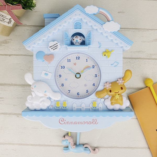 Kinderzimmer Wanduhr mit Cartoon-Motiven