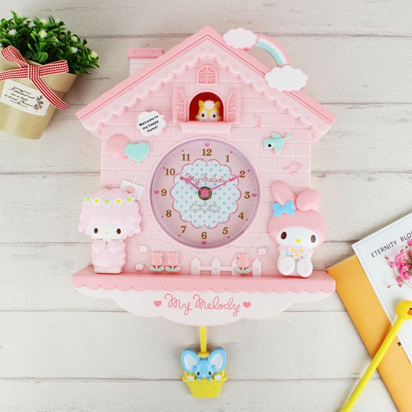 Kinderzimmer Wanduhr mit Cartoon-Motiven