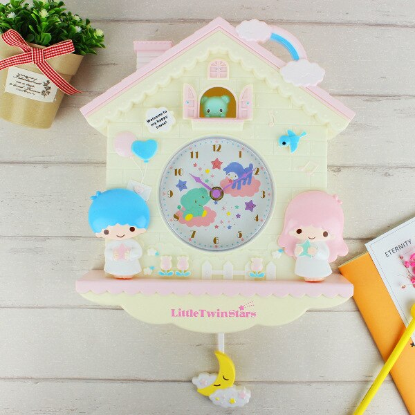 Kinderzimmer Wanduhr mit Cartoon-Motiven