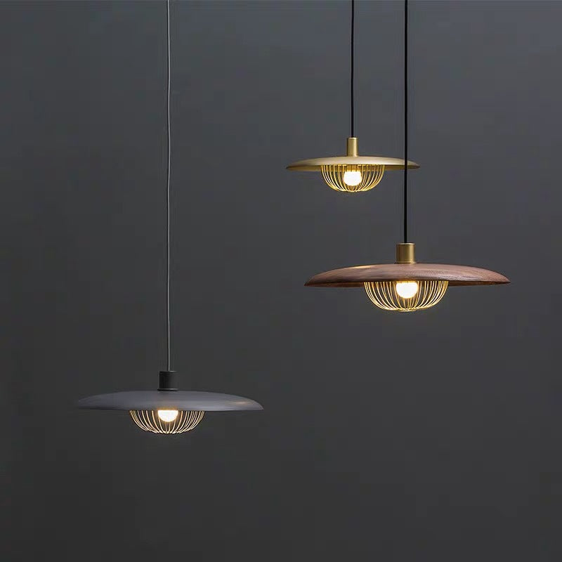 Hanglamp in houtlook